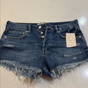 Free People Jean Shorts